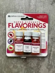 LorAnn Gourmet Super Strength Flavoring Concentrate Fruity Mix 3 Pack New SEALED