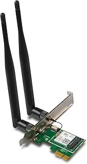 Tenda E30 WLAN Card WiFi 6 AX3000 - WLAN Bluetooth 5.0 Card - Dual Band WLAN PCIe Card (2402 Mbps to 5GHz, 574 Mbps on 2.4GHz) - 2 Removable 5dBi Antennas - Compatible with Windows 10