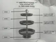 Stainless Steel 3 Tier Cake Stand To Display Cakes/Cupcakes/Biscuits/Muffins NIB