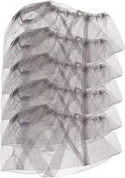Sosoport 5pcs Mosquito Net Hat for Outdoor Camping Garden Fishing Hiking Large Mesh Netting for Face Protection