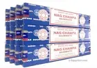 "Nag Champa" Incense Sticks Satya Sai Baba Masala 180gm (12x15gm) ॐ Happy Guru ॐ