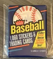 1988 Fleer Baseball Cards ⚾ Unopened Wax Pack ⚾ GLAVINE/WILLIAMS? ⚾ Free Ship