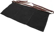 Cabilock Denim Waist Apron Waitress Short Serving Aprons with 3 Pockets Pocket Apron for Waitress Kitchen Cooking Apron