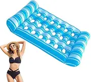 Water Floats for Adults | Inflatable Thickened PVC Pool Water Floats | Comfortable Floaties with Strong Support, Ergonomic Design Decorative Fun Pool Girls