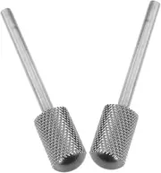 FOMIYES Nail Drill Bits Set 2pcs Ball Cuticle Clean Drill Bits Tungsten Steel for Manicure