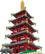 Nanoblock Five-storied Pagoda Gojyu no Tou Deluxe Edition NB-031 Kawada New