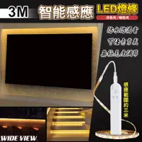 在飛比找PChome24h購物優惠-【WIDE VIEW】3M智能感應LED燈條(感應燈條 裝飾