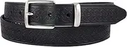 [Biddy Murphy] Men's Italian Leather Celtic Embossed Dress Belt, Imported, 1.25 Inch