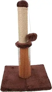 Integrated Cat Scratcher Pole Durable Vertical Scratching Post for Indoor Cats Space Saving Design for Play and Relaxation and Stable Kitten