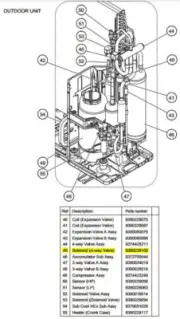 FUJITSU K9380229100 aka 9380229100 Solenoid (4-way Valve)