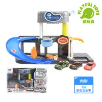 在飛比找momo購物網優惠-【Playful Toys 頑玩具】聲光洗車場(玩具車 軌道