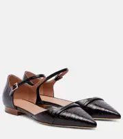 [Malone Souliers] Malone Souliers Ulla croc-effect leather flats AU 5 black
