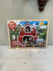 Melissa & Doug Barnyard Wooden Jigsaw Puzzle 24 pcs New & Sealed