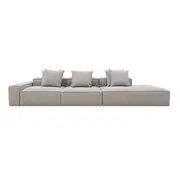 [James Lane] Riley Boucle Pumice Modular Sofa - 1x Arm, 2x Armless, 1x Right Terminal