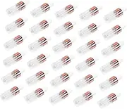 Healvian 50Pcs Clear Glass Dropper Bottles Essential Oil Container with Caps Lightweight and Portable Cosmetic Liquid Dropper for Travel Durable and Leak Design