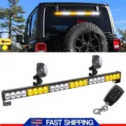 LED Strobe Light Bar Traffic Advisor Emergency Warning Tow Truck Remote Control