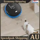 House Charging Vacuum Cleaner Rotary Mopping Machine Sweeping Robot (Black) AU
