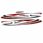 Sea Ray Boat Decals 139792-06 | Sundancer Red Stickers (Set of 3)