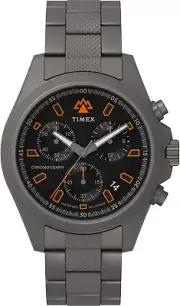 Timex Men'S Expedition North Field 43Mm Watch - Titanium Bracelet Black Dial Tit