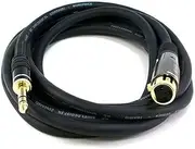 Monoprice 104770 10-Feet Premier Series XLR Female to 1/4-Inch TRS Male 16AWG Cable