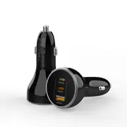 ZLOS 160W 3-Port Fast Car Charger Cigarette Lighter Adapter (2C1A)