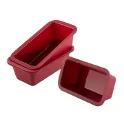 Silicone Mini Loaf Pan Set of 4 NonStick Easy Release Rectangle Silicone Mini