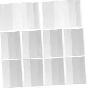 BCOATH 10pcs Clear Book Covers Protection for Textbooks and Magazines Reusable Plastic Book Against Damage Easy Identification for Your Library