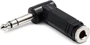 Hosa Right-Angle Adaptor with 1/4 Inch TRS to Same Connector
