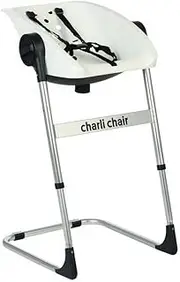 CharliChair 2-in-1 Baby Shower Chair - black / silver