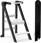Taleco Gear Foldable Toddler Kitchen Stool Helper, Toddler Tower with 3 Adjustab