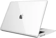 Fintie Case for MacBook Air 15 Inch A3114 A2941 (2023 2024 Release) - Protective Snap On Hard Shell Cover for MacBook Air 15.3" M2 M3 Chip with Liquid Retina Display and Touch ID, Crystal Clear