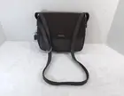 Nine West Purse Crossbody Faux Leather Handbag Front Pocket Brown Knock Outs NEW