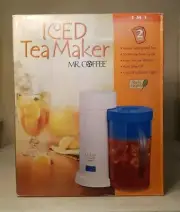 New Mr.Coffee Iced Tea Maker TM1 2 Qts Blue 2003