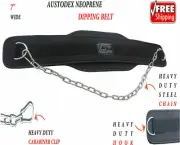 GLADIATOR 7" DIPPING CHAIN BODY BUILDING WEIGHT LIFTING GYM BACK PULL UP BELT