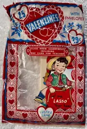Vintage Valentine Cards From 50s / 60s In Unopened Package By Lustre Brite