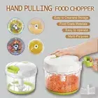 Manual Food Chopper Pull Cord Pulling Vegetable Slicer Hand Blender 900ML