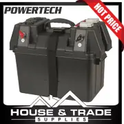 Powertech Battery Box w Voltmeter & Dual USB Charger & Dual Anderson Plug HB8504