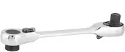 Joyzan Dual Head Ratchet, Ratchet 1/4 Inch Drive 72 Tooth Quick Release Locking Flex Slim Head Stubby Ratchets with Reversible Switch Socket And Screwdriver Bit Driver Wrench Dualuse Spanner Adapter