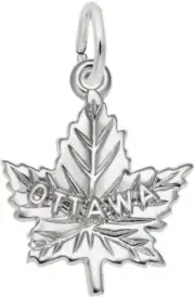 Sterling Silver Ottawa Maple Leaf Charm by Rembrandt