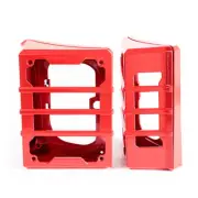 Rugged Ridge JK Tail Light Guards Red for 07-18 Jeep Wrangler Elite Series