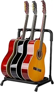 Foldable Guitar Stand, Portable Folding Design, Suitable For Recording Studio, Band Stage, Home.( Black )