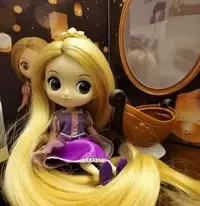 在飛比找Yahoo!奇摩拍賣優惠-萬代qposket迪士尼長髮公主樂佩doll娃手辦限定 正版