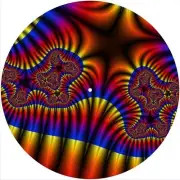 Slipmat Slip Mat Felt for any 12" Turntable LP DJ Vinyl Record Player FRACTAL 26
