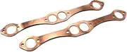 SBC Oval Port Copper Header Exhaust Gaskets Compatible with SB Chevy 327 305 350 383 Reusable
