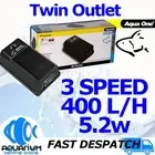 Aqua One Precision 9500 Aquarium Air Pump Fish Tank Oxygen Aerator 2 x 200L/hr