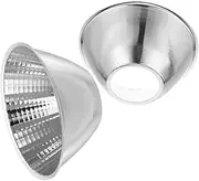 Ciieeo 2pcs Spotlight Cover Accessories Lighting Accessory Shade Replacement Part Lighting Lampshade Replacement Part Flashlight Reflector Cup Accessory Flashlight Part Silver Aluminum