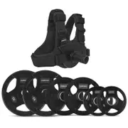 CORTEX Plate Loaded Weight Vest with 35kg Tri-Grip Olympic Plate Package
