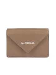 Balenciaga Papier Mini Wallet in Brown
