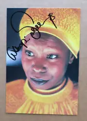 Star Trek Next Generation TNG Whoopi Goldberg Guinan signed postcard!