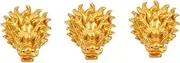 Gogogmee 3pcs Large Garden Wall Fountain Dragon Head Outdoor Water Feature Elegant Villa Water Outlet